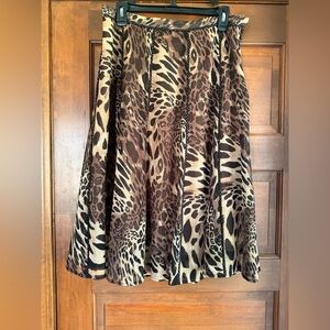 Coldwater Creek Leopard Print Skirt Lined 🐆